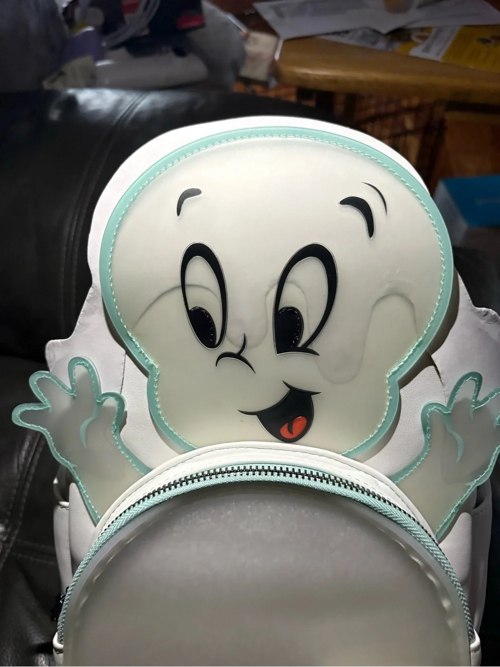 Loungefly White and Mint Casper the Friendly Ghost Mini Backpack